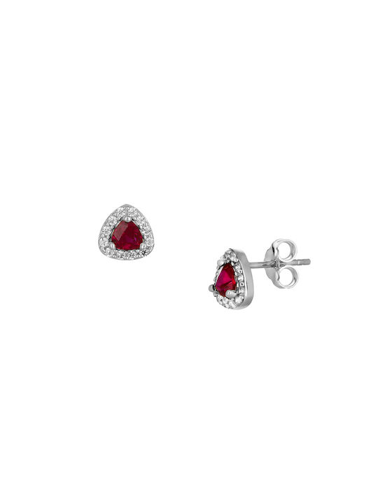 Earrings made of Platinum with Stones