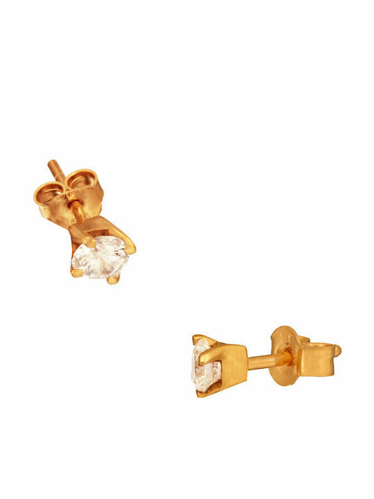 Abadianakis Ohrringe aus Gold 14K mit Steinen