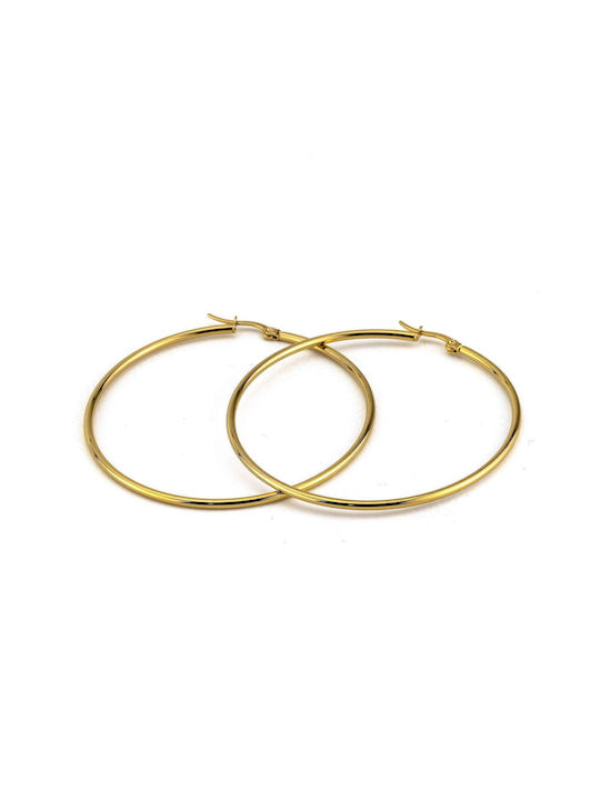 Earrings Hoops made of Steel Gold Plated