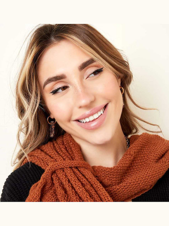 Georgiadis Accessories Σκουλαρίκια Κρεμαστά από Ατσάλι Επιχρυσωμένα