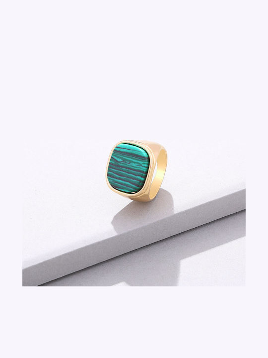 Pearl's Garden Damen Chevalier Ring Vergoldet