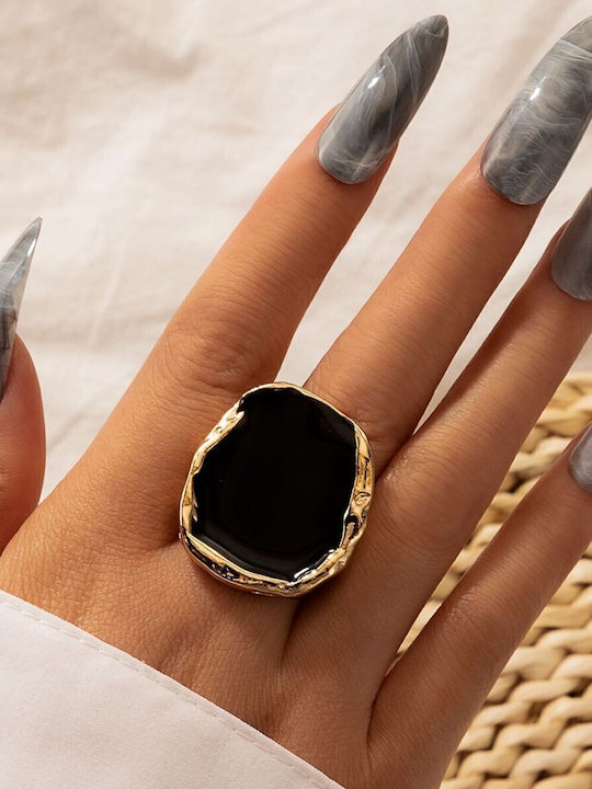 Pearl's Garden Ring with Stones Gold Plated