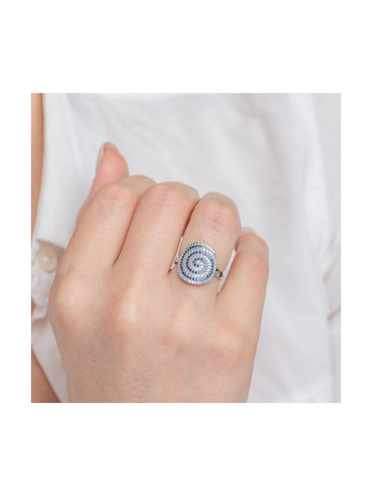 Damen Ring mit Zirkonia aus Silber