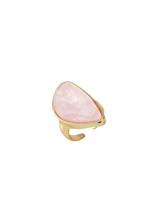 Women's Ring with Stones Gold Plated