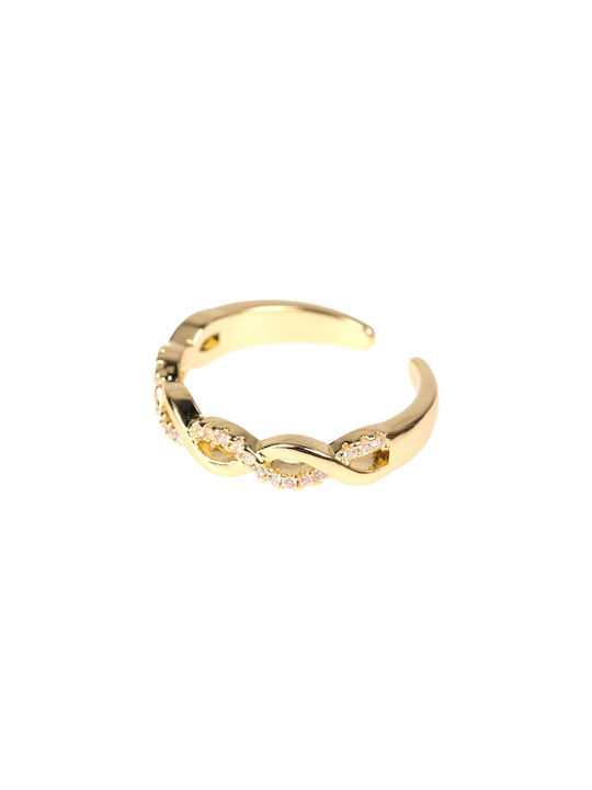 Women's Ring with Stones Gold Plated