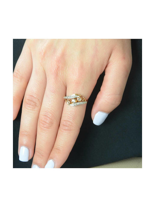 Damen Ring mit Diamant aus Weißgold 18K