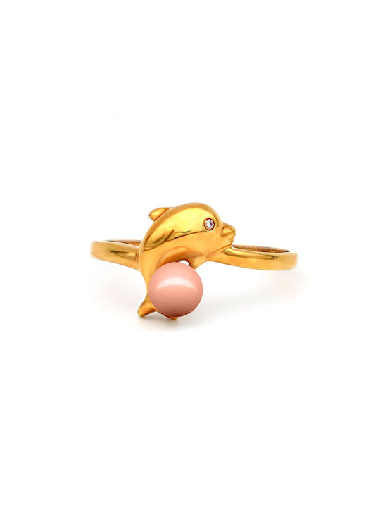 Damen Ring mit Diamant aus Gold 18K