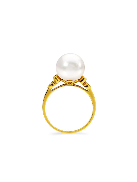 Damen Ring mit Diamant aus Gold 18K