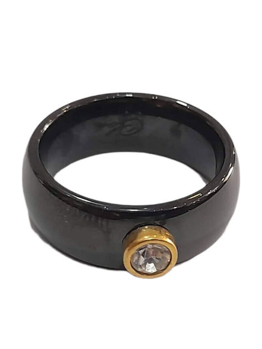 BD Jewelery Bd Jewelery Γυναικείο Δαχτυλίδι από Ατσάλι Επιχρυσωμένο
