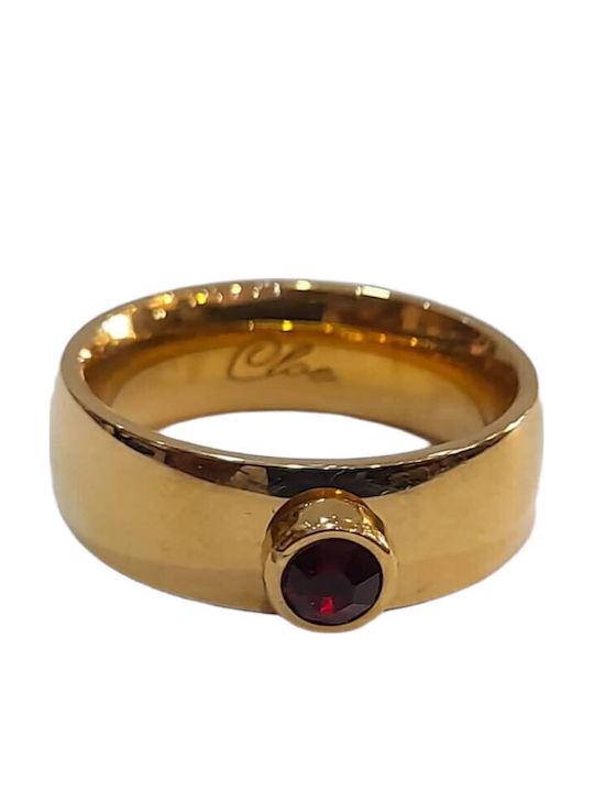 BD Jewelery Γυναικείο Δαχτυλίδι από Ατσάλι Επιχρυσωμένο