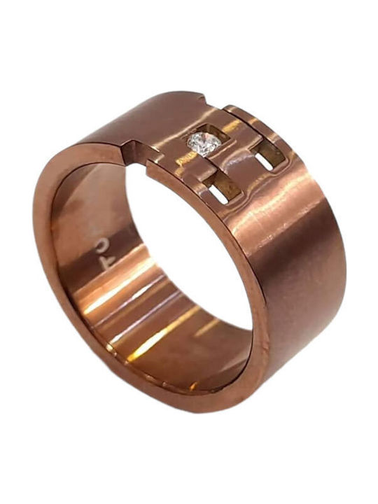 BD Jewelery Bd Jewelery Γυναικείο Δαχτυλίδι από Ατσάλι Επιχρυσωμένο
