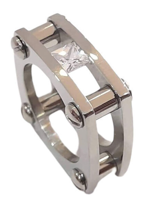 BD Jewelery Ανδρικό Δαχτυλίδι από Ατσάλι Επιχρυσωμένο