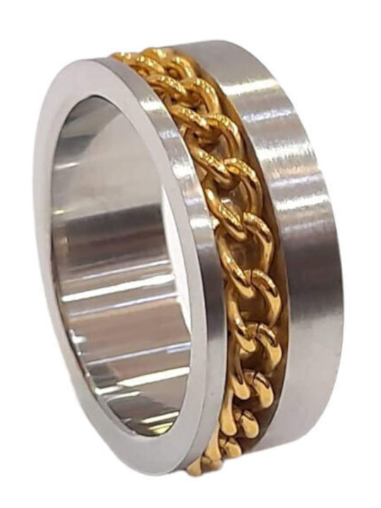 BD Jewelery Bd Jewelery Ring Small Wedding Band made of Steel Gold Plated