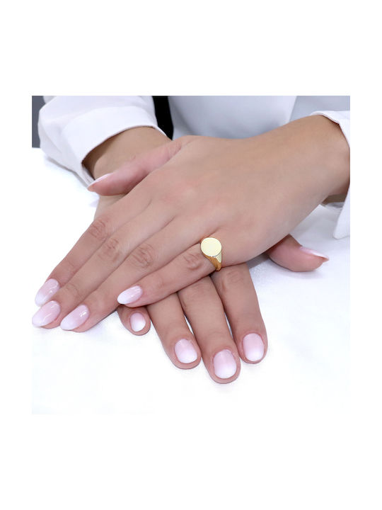 Damen Chevalier Ring aus Gold 9K