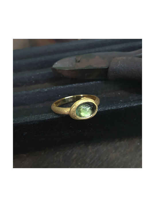 Women's Gold Ring Peridot 14K