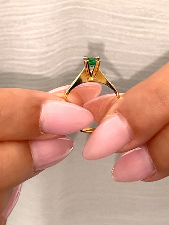 Single Stone from Gold 18K with Diamond