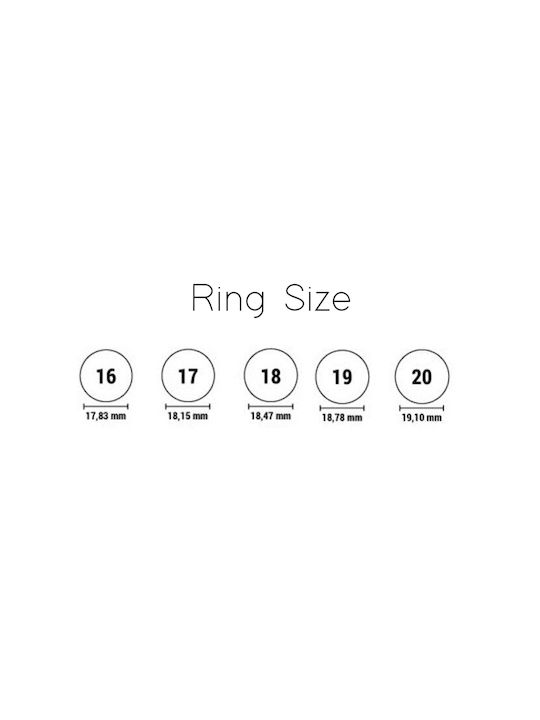 Women's Steel Eternity Ring with Zircon