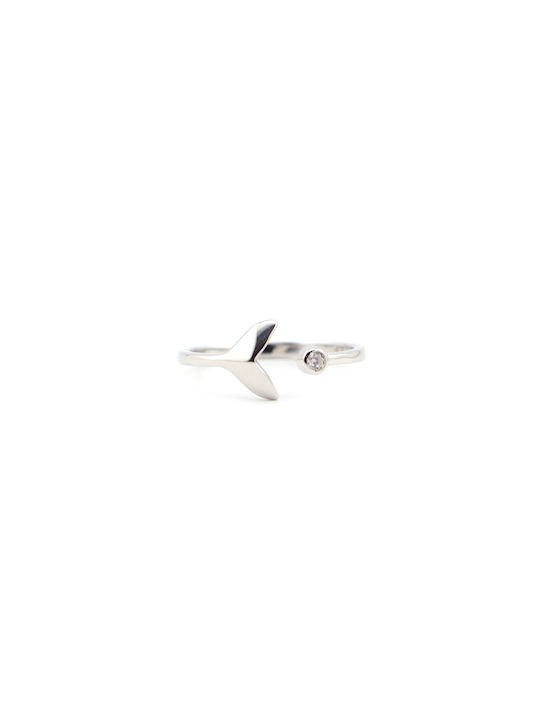 Women's Silver Ring with Stone