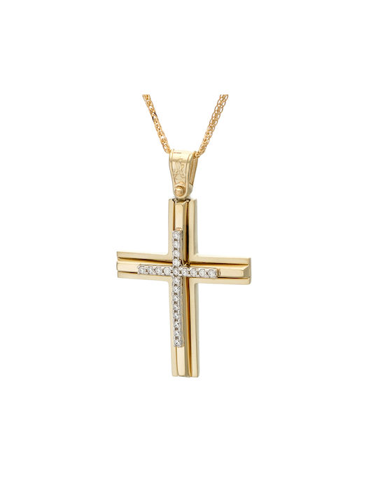 Femeiesc Aur Cruce 14K