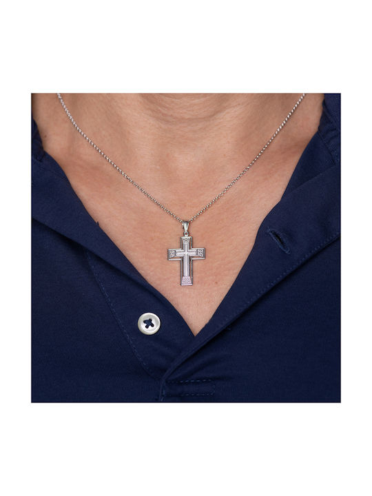 Men's Cross Double Sided from Silver