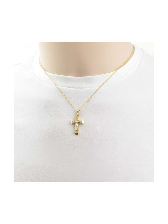 Men's Gold Cross 14K with the Crucified