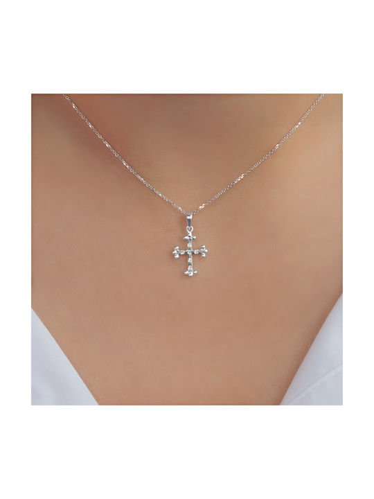 Gold Kreuz 18K mit Kette