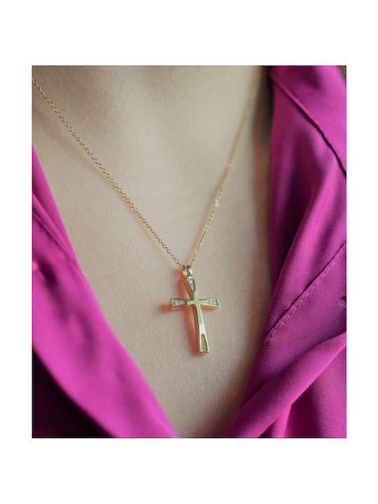 Women's Gold Cross 14K with Chain