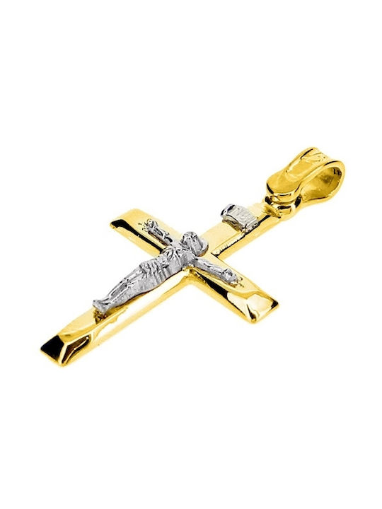 Men's Gold Cross 14K with the Crucified