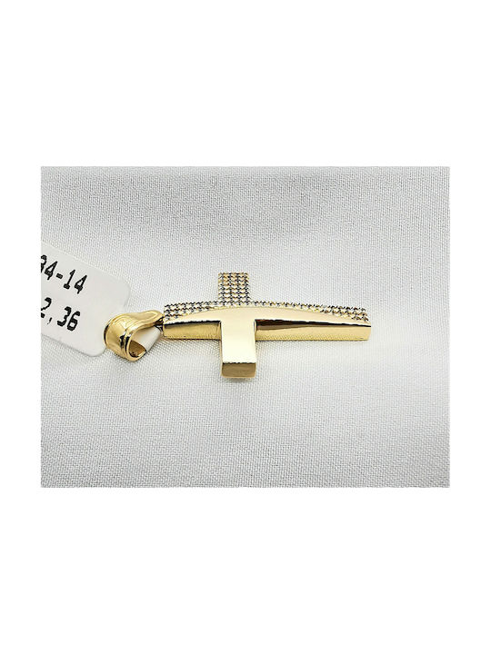 Femeiesc Aur Cruce 14K