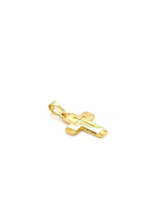 Herren Gold Kreuz 14K