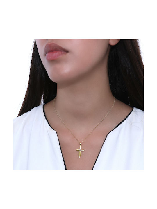 Femeiesc Aur Cruce 14K