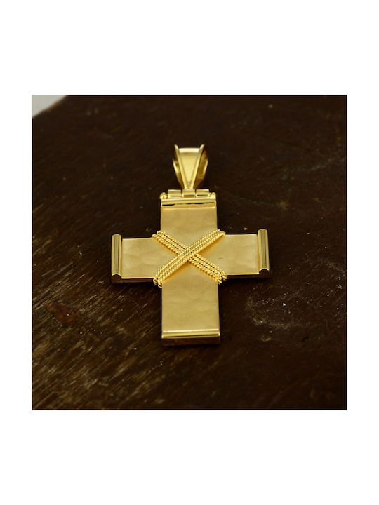 Herren Gold Kreuz 18K