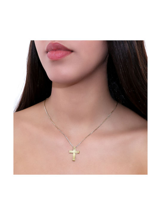 Herren Gold Kreuz 18K