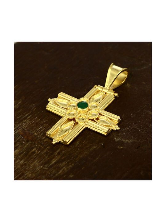 Damen Gold Kreuz 18K