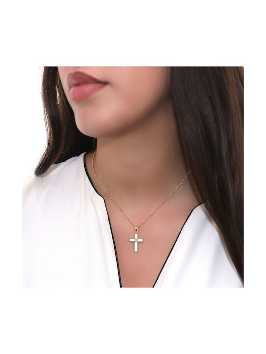 Femeiesc Aur Cruce 14K