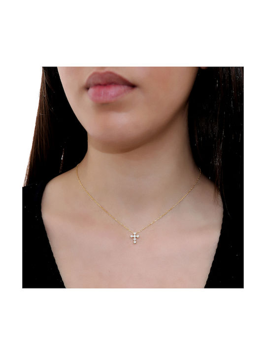 Women's Gold Cross 14K with Chain