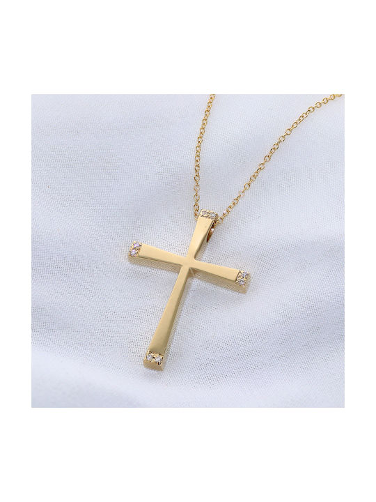 Gold Cross 14K with Chain