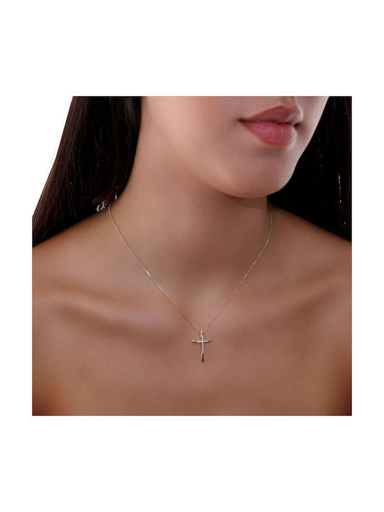 Damen Gold Kreuz 18K