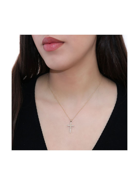 Femeiesc Aur Cruce 14K