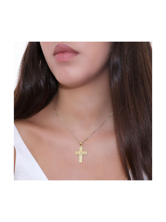 Damen Gold Kreuz 18K