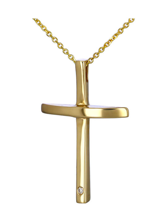 Women's Gold Cross 14K with Chain