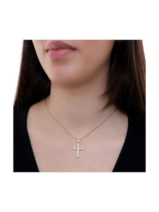 Femeiesc Aur Cruce 14K