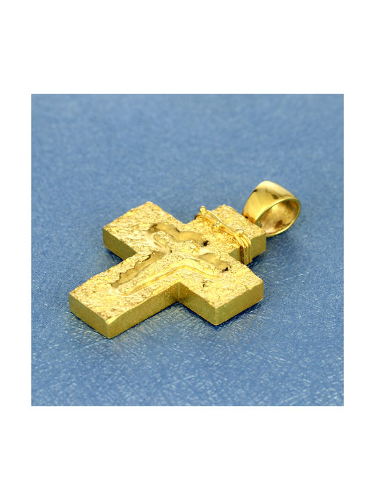 Men's Gold Cross 14K with the Crucified