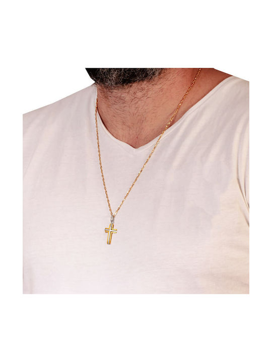 Herren Gold Kreuz 18K