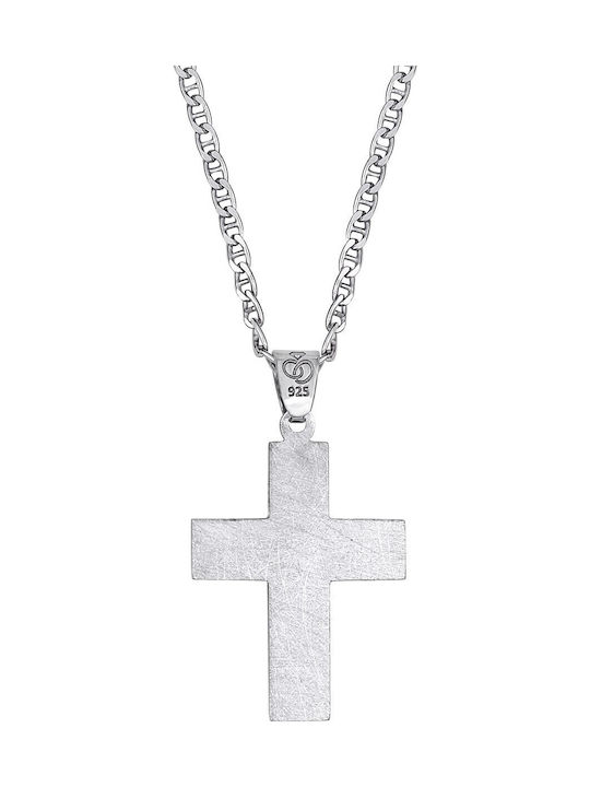 Verorama Men's Cross from Silver with Chain