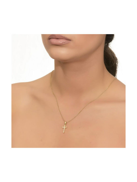 Femeiesc Aur Cruce 14K