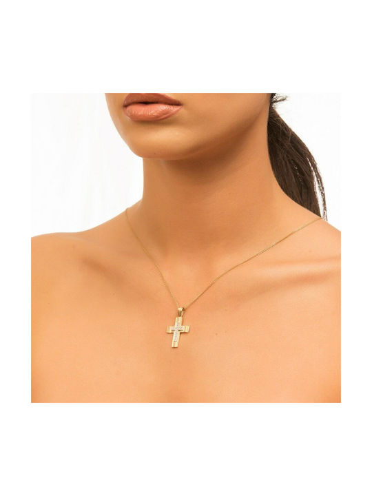 Femeiesc Aur Cruce 14K