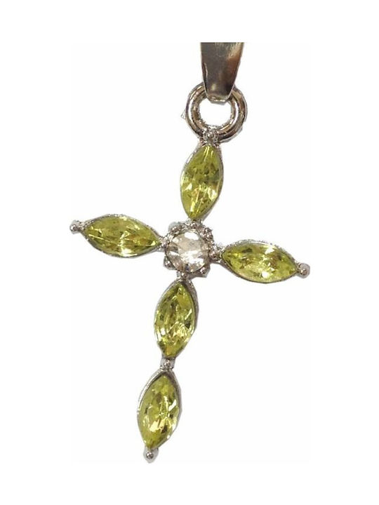 Kostibas Fashion Silber Σταυρός Επιχρυσωμένος