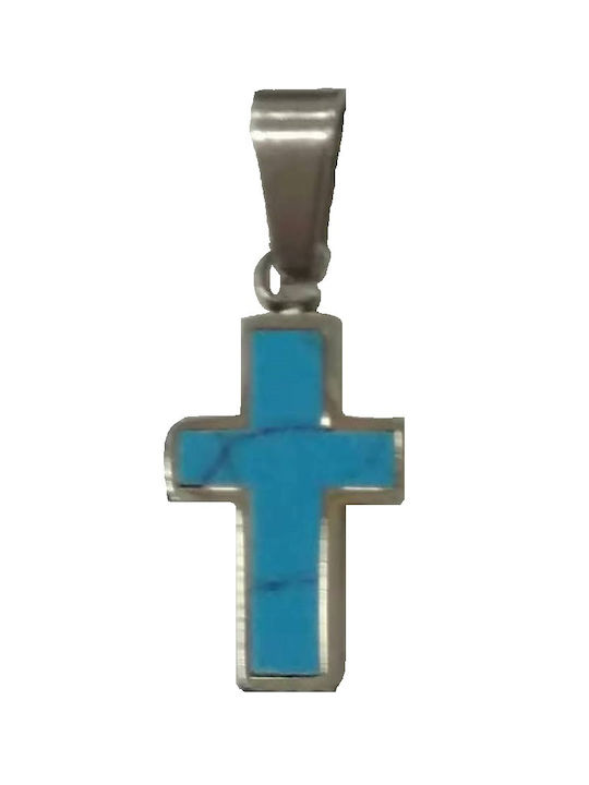 Kreuz aus Stahl mit Kette