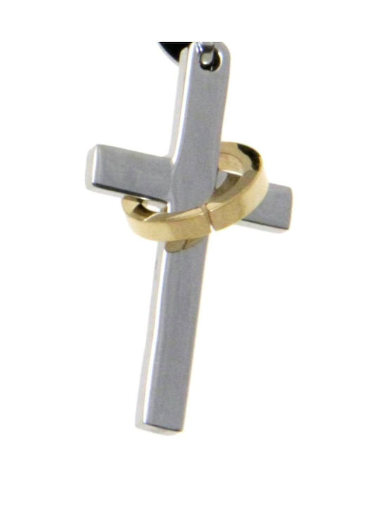 Cross from Steel with Cord